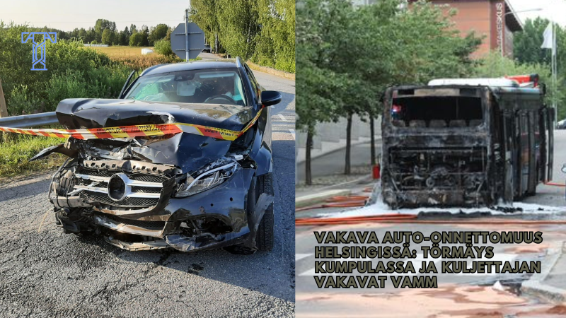 Vakava Auto-Onnettomuus Helsingissä: Törmäys Kumpulassa ja Kuljettajan Vakavat Vamm